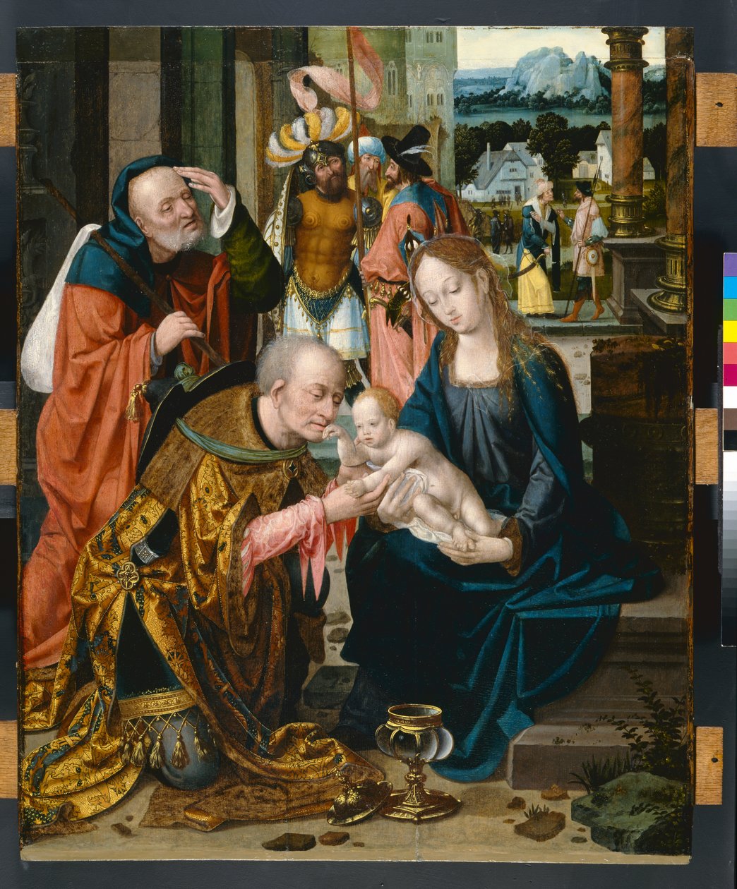 A adoração dos reis de Joos van Cleve