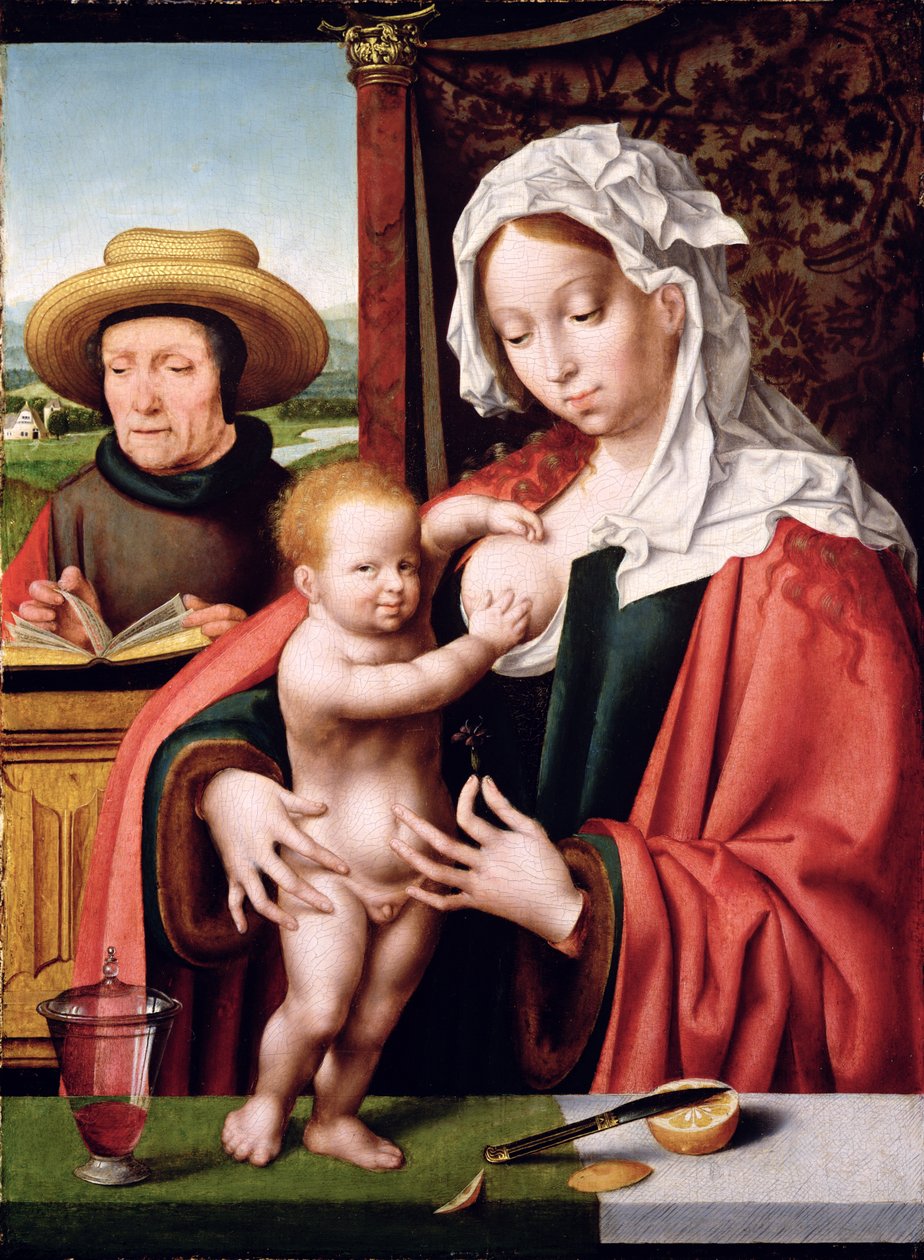 A Sagrada Família, c.1520 de Joos van Cleve