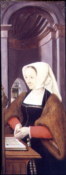 Esposa de um Doador (asa de um tríptico) de Joos van Cleve