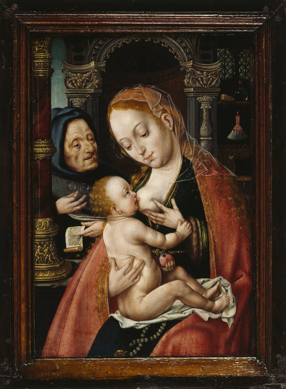 A Sagrada Família, ca 1523-1530. de Joos van Cleve Circle of .