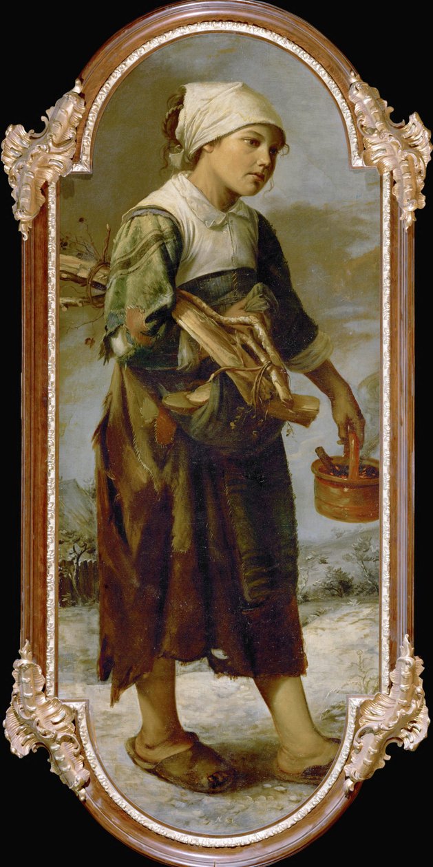 Rapariga pedinte (pintura sobre tela) de Joos van Craesbeeck