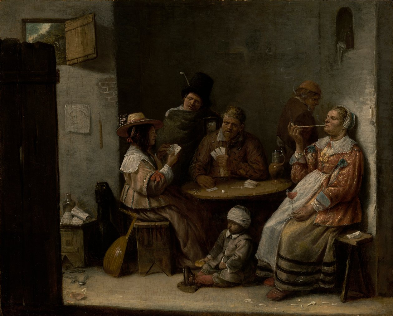 Jogadores de cartas, c.1645 de Joos van Craesbeeck