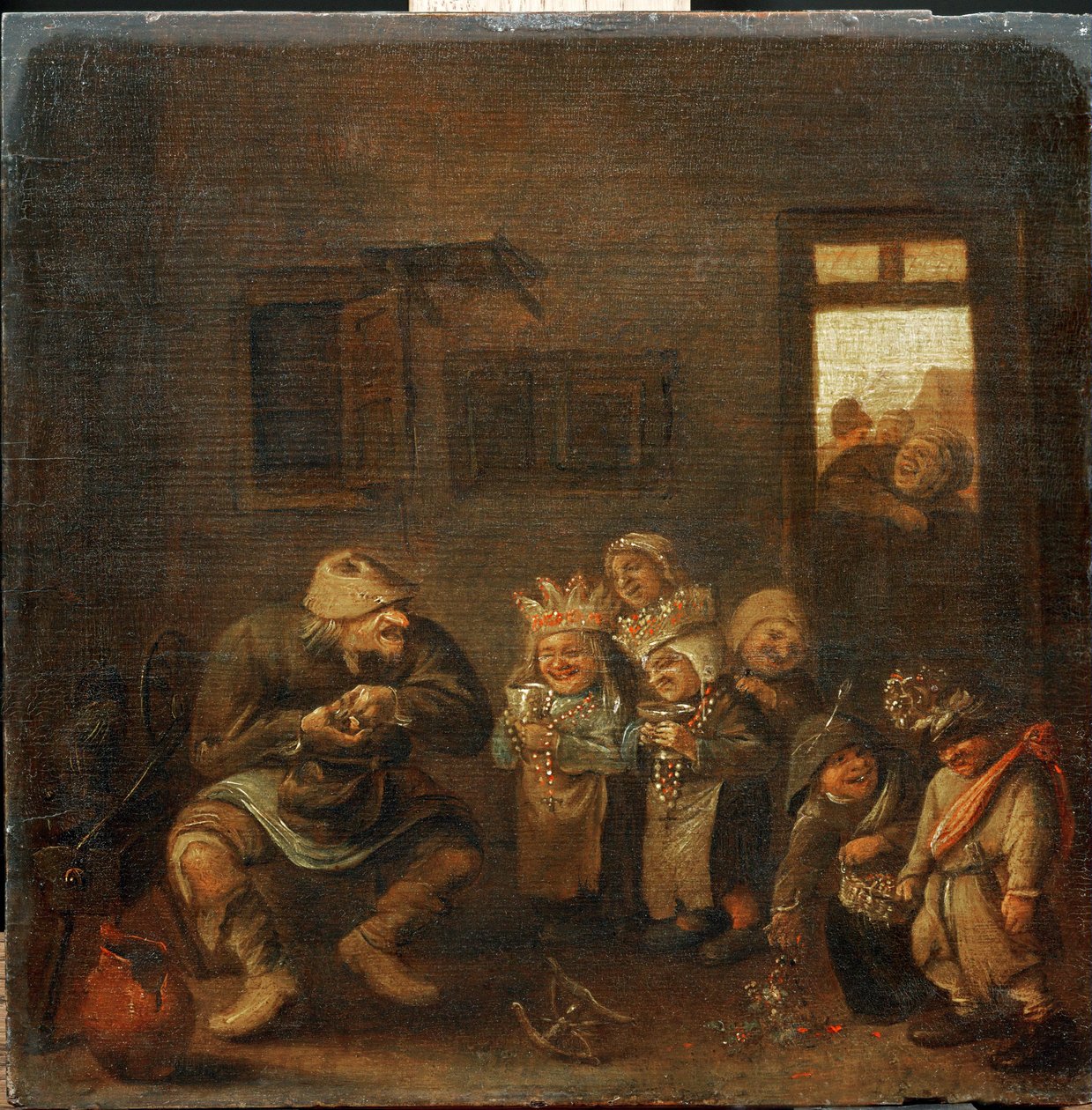 Fete des enfants le jour du Mardi-gras Animação carnavalesca para crianças na terça-feira de carnaval ... de Joos van Craesbeeck