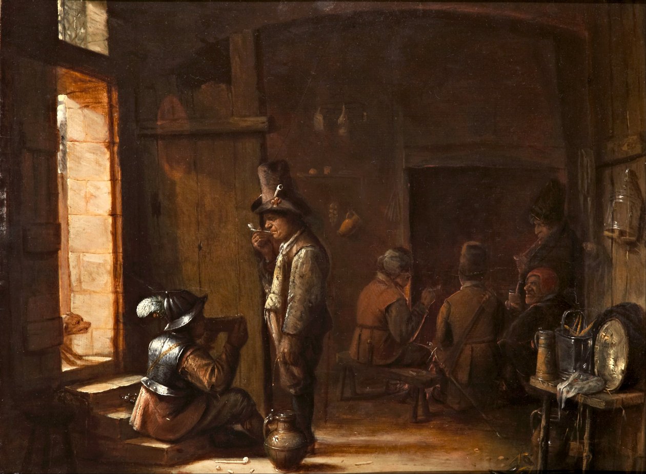 Interior de uma estalagem de Joos van Craesbeeck