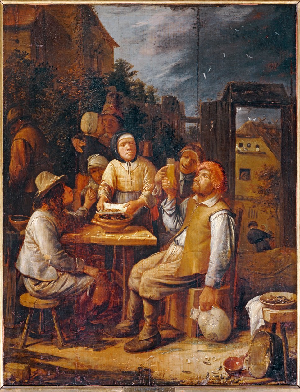 Les Mangeurs de moules - Os comedores de mexilhões ... de Joos van Craesbeeck