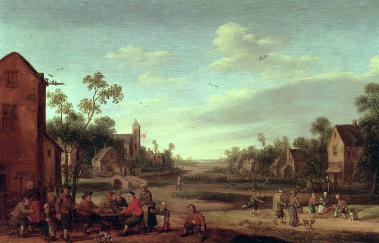 Uma paisagem arborizada do rio, 1646 de Joost Cornelisz. Droochsloot