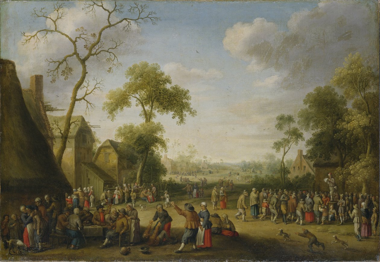 Cena da Aldeia, 1637 de Joost Cornelisz. Droochsloot