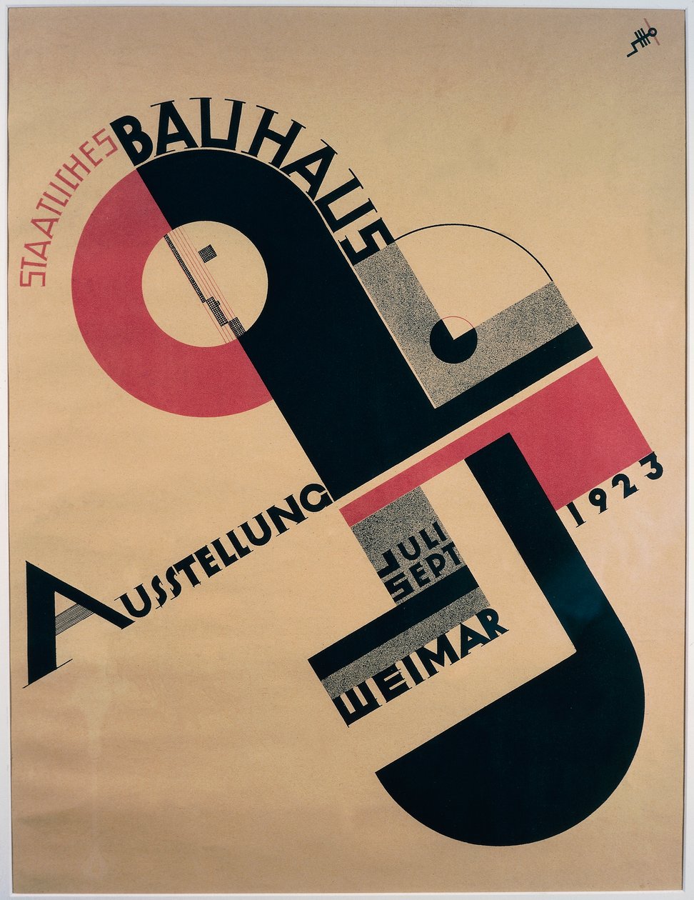 Pôster da Exposição Bauhaus de Joost Schmidt
