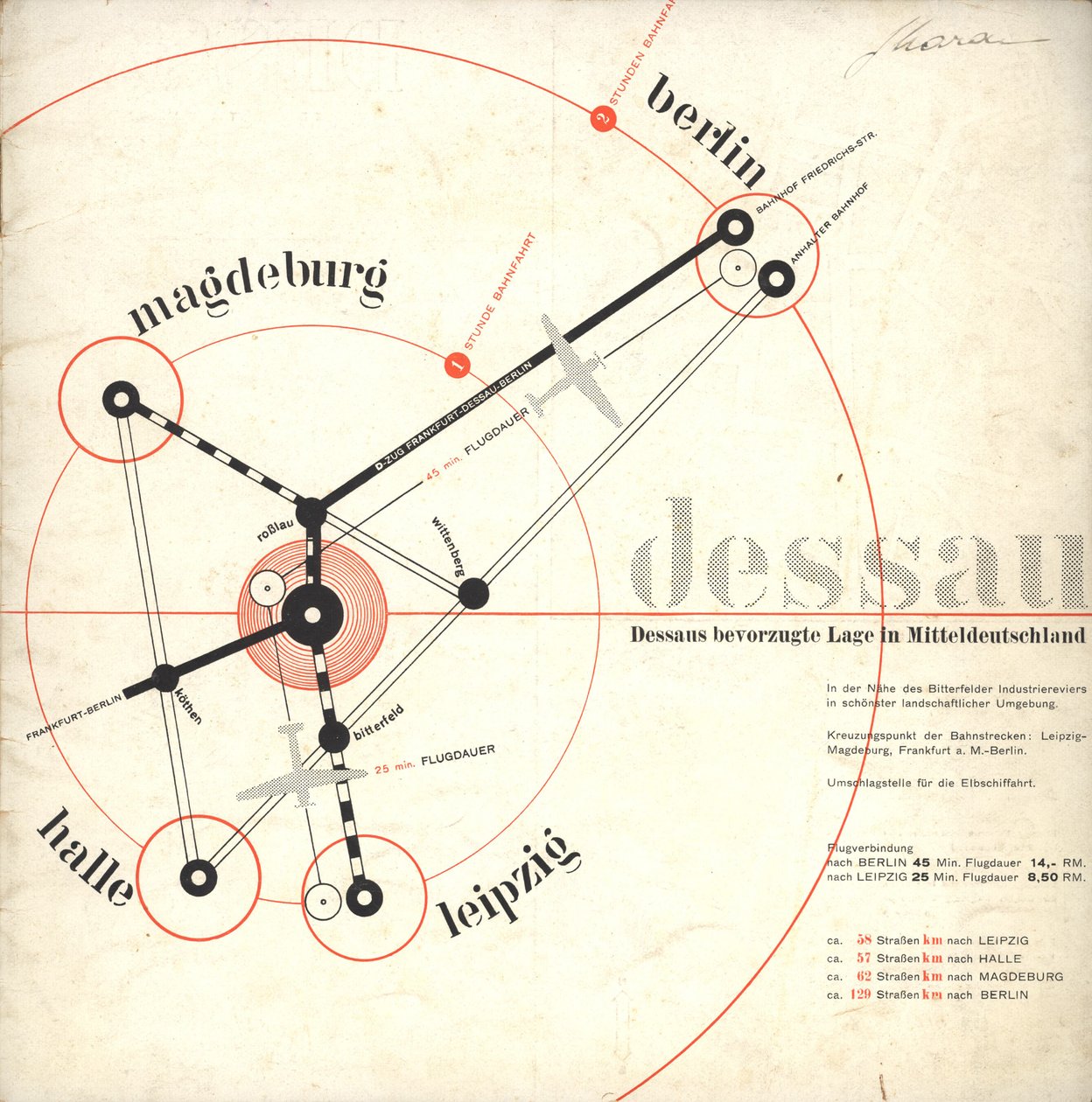 Dessau: no chão da velha cultura, 1931. de Joost Schmidt
