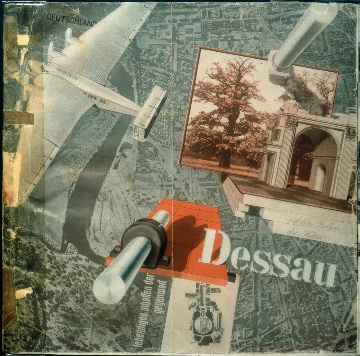 Prospecto da cidade de Dessau de Joost Schmidt