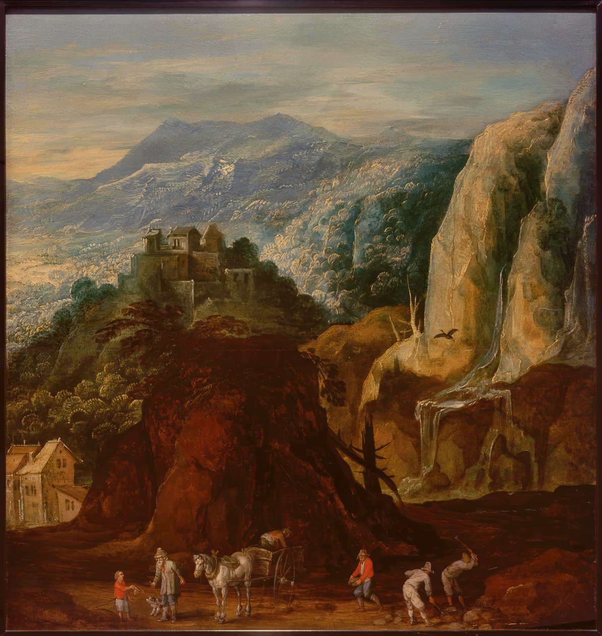 Paisagem rochosa com funcionários de Joos or Josse de Momper