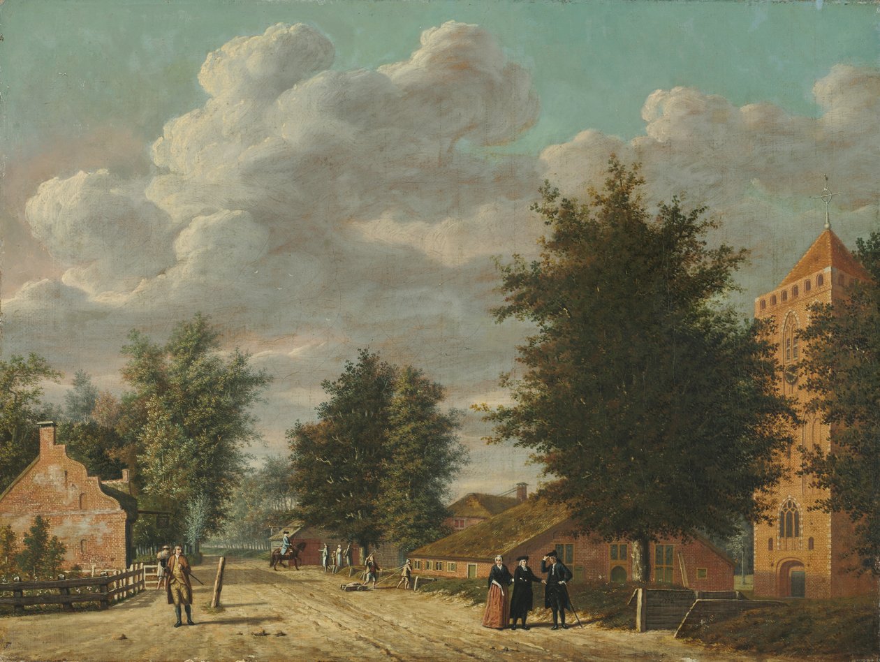 Vista da vila de Eemnes de Jordanus Hoorn