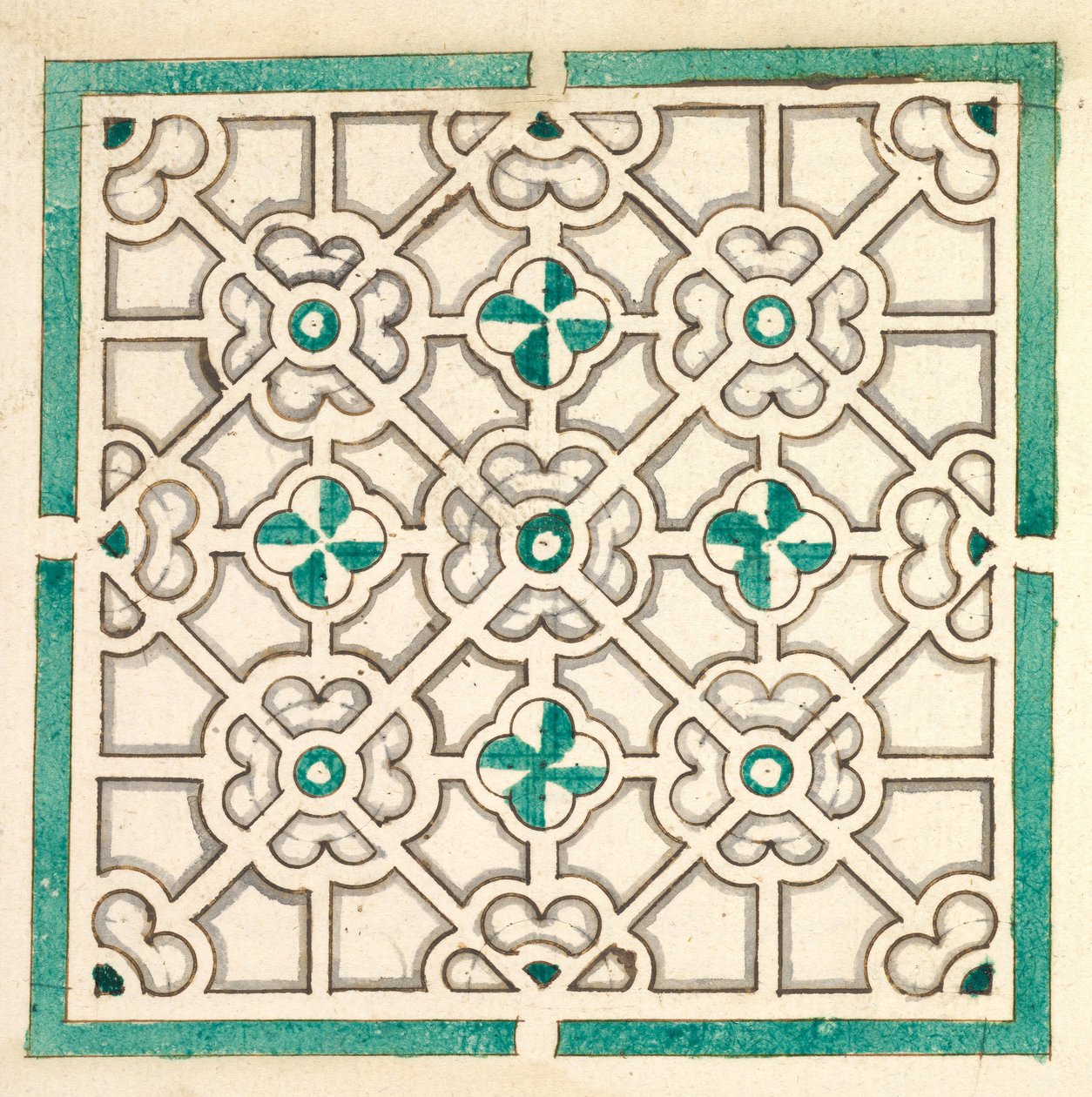 Esquema de Jardim com Canteiros Florais, Séc. XVII. de Jorg Rurfinger