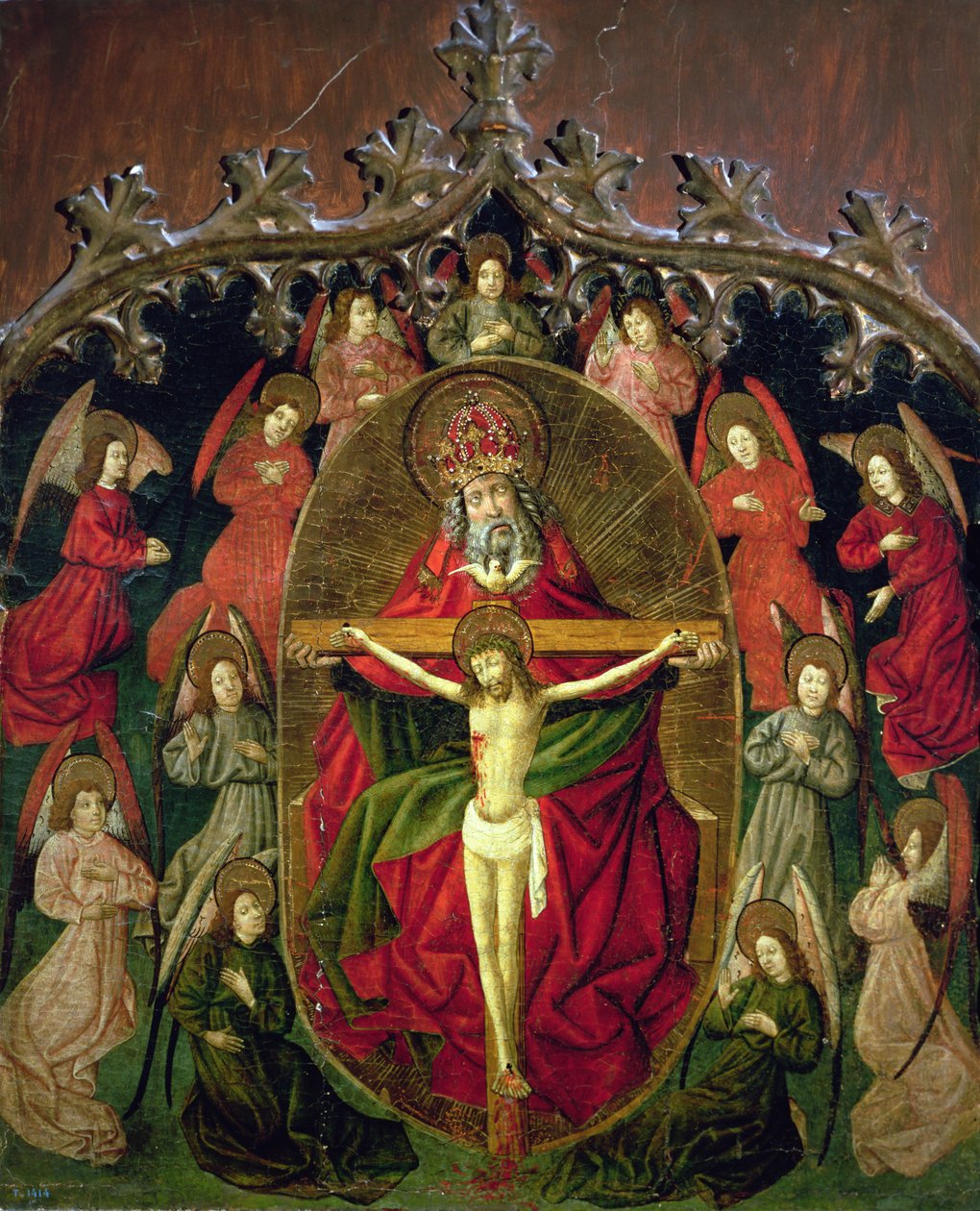 A Santíssima Trindade Rodeada De Anjos de Jorge Ingles