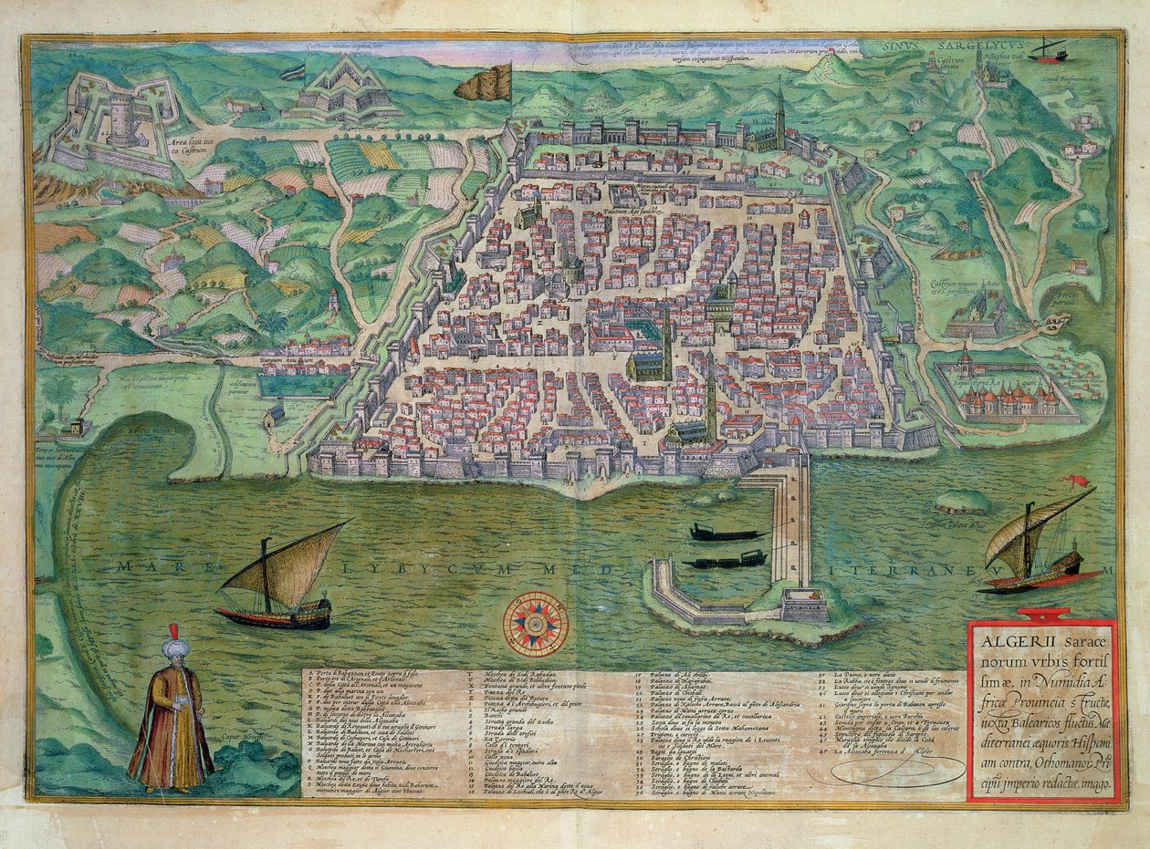 Mapa de Argel, de 