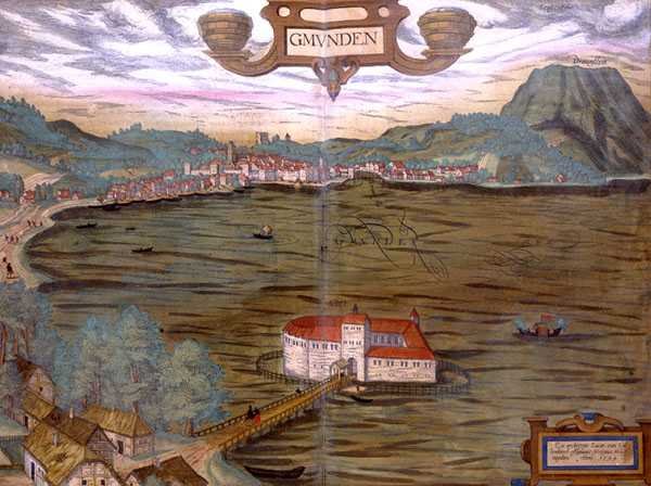 Mapa de Gmunden, de 