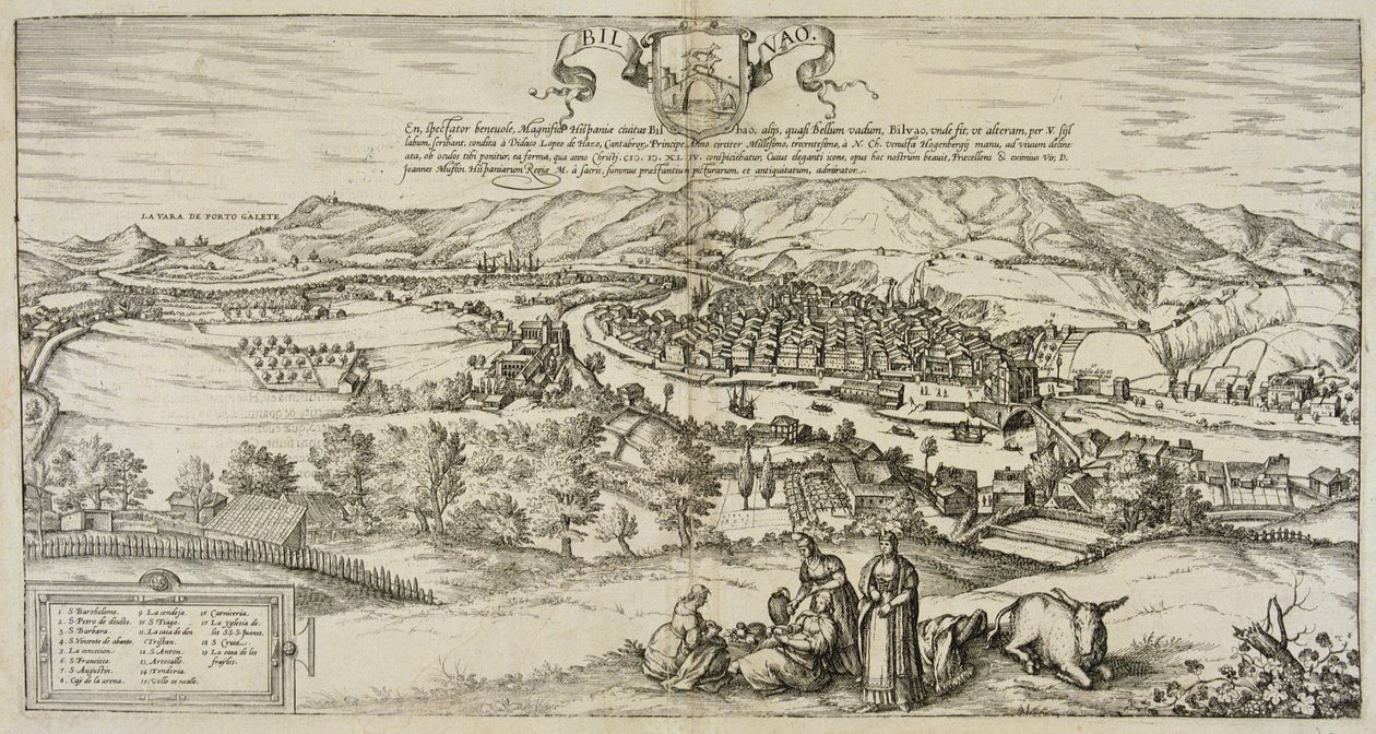 Vista de Bilbao de Joris Hoefnagel