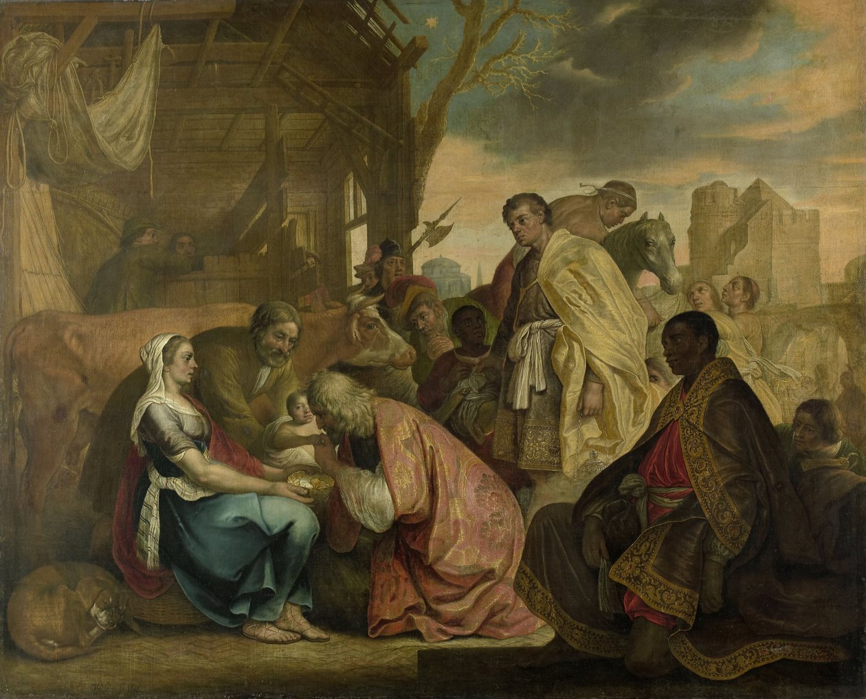 A adoração dos magos, 1646 de Joris van Schooten