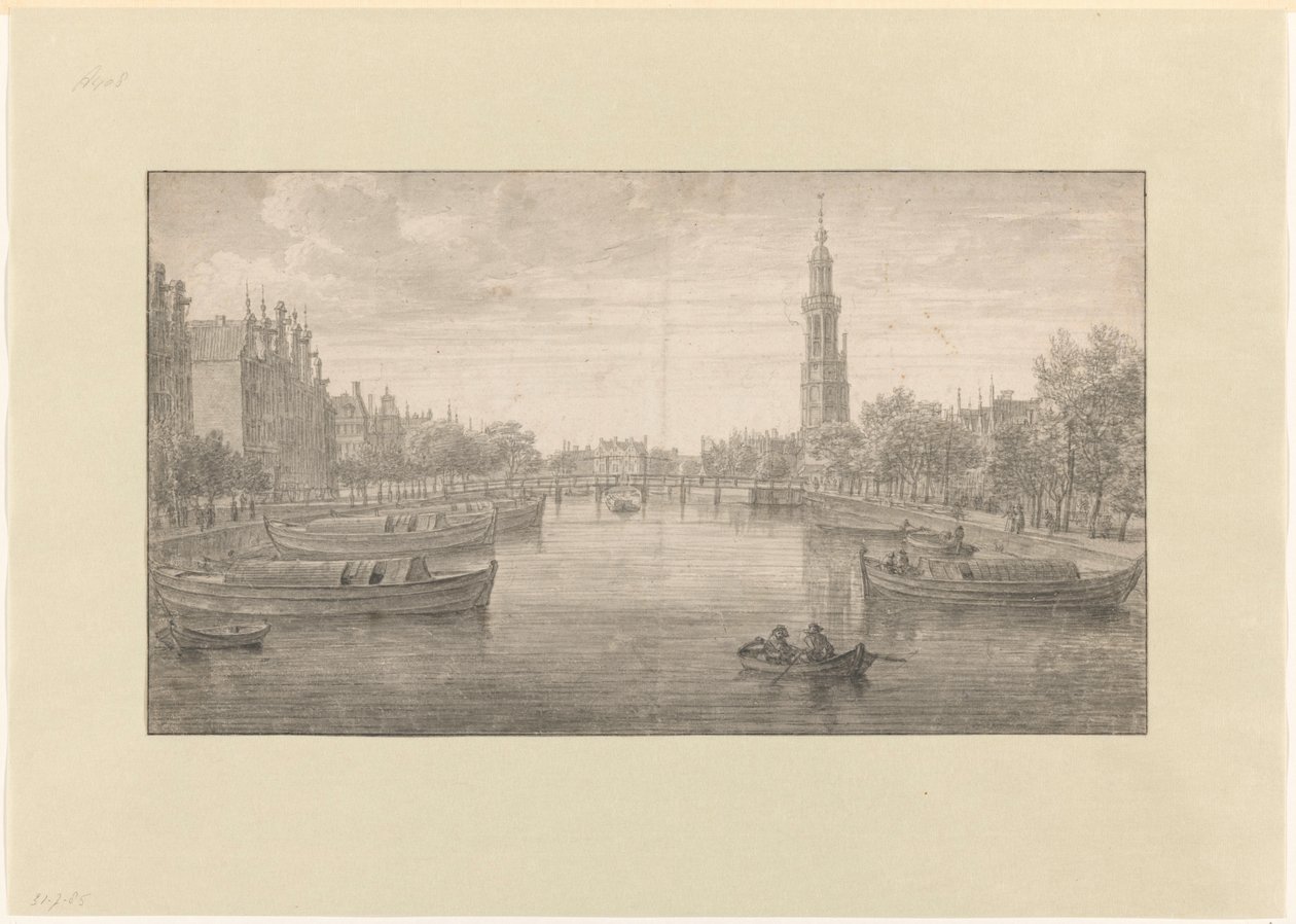 Vista do Binnenkant em direcção ao Oude Schans de Joris van der Haagen