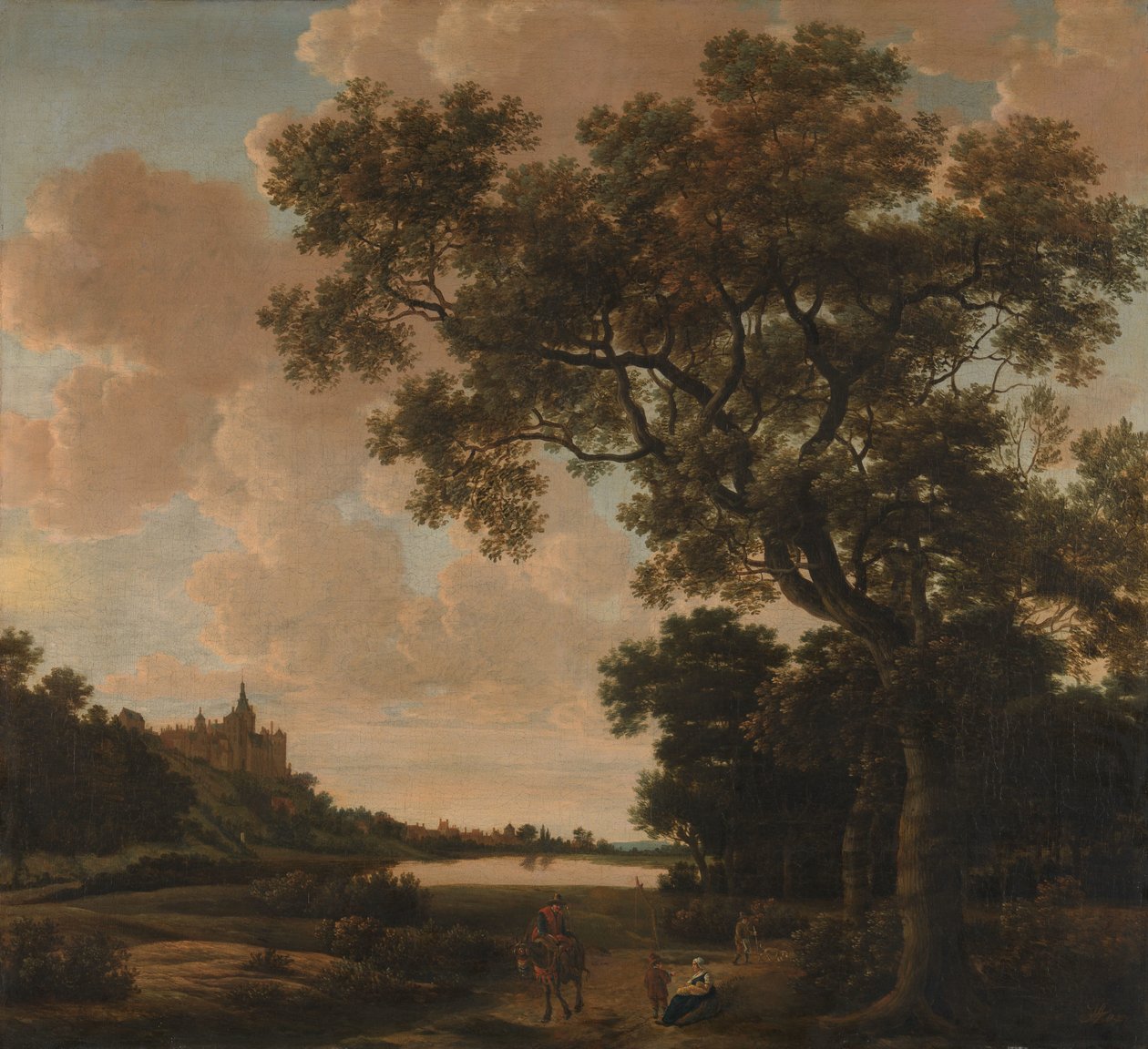 Paisagem com o Schwanenburg, Cleves de Joris van der Haagen