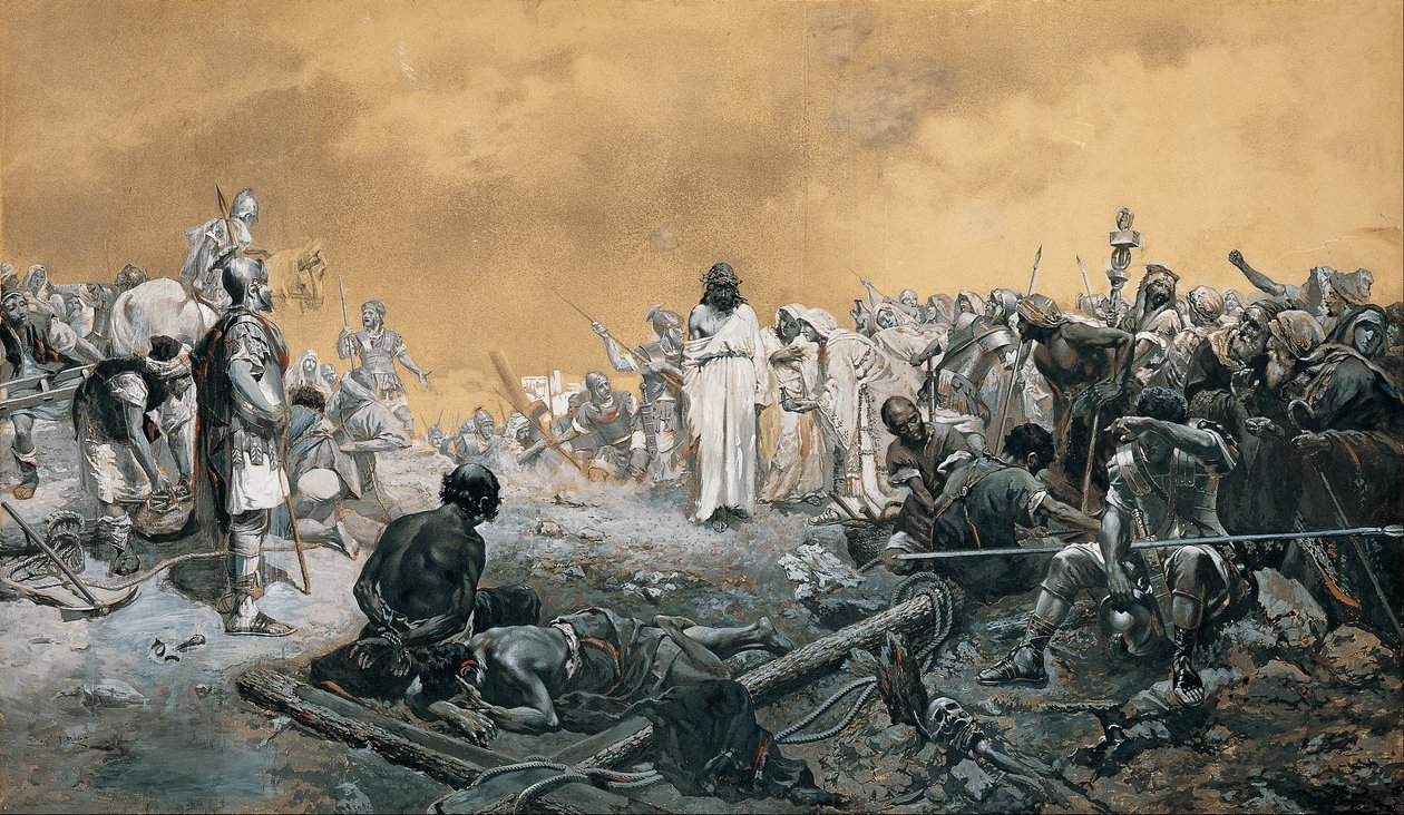 A chegada ao Calvário de José de Echenagusía