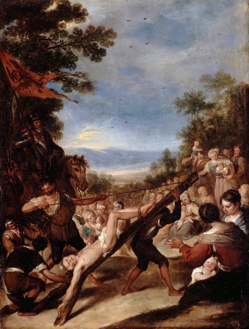 A crucificação de São Pedro de José Antolínez