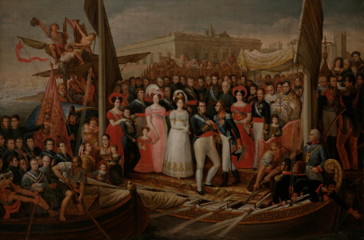 Desembarque de Ferdinand VII em El Puerto de Santa María de José Aparicio