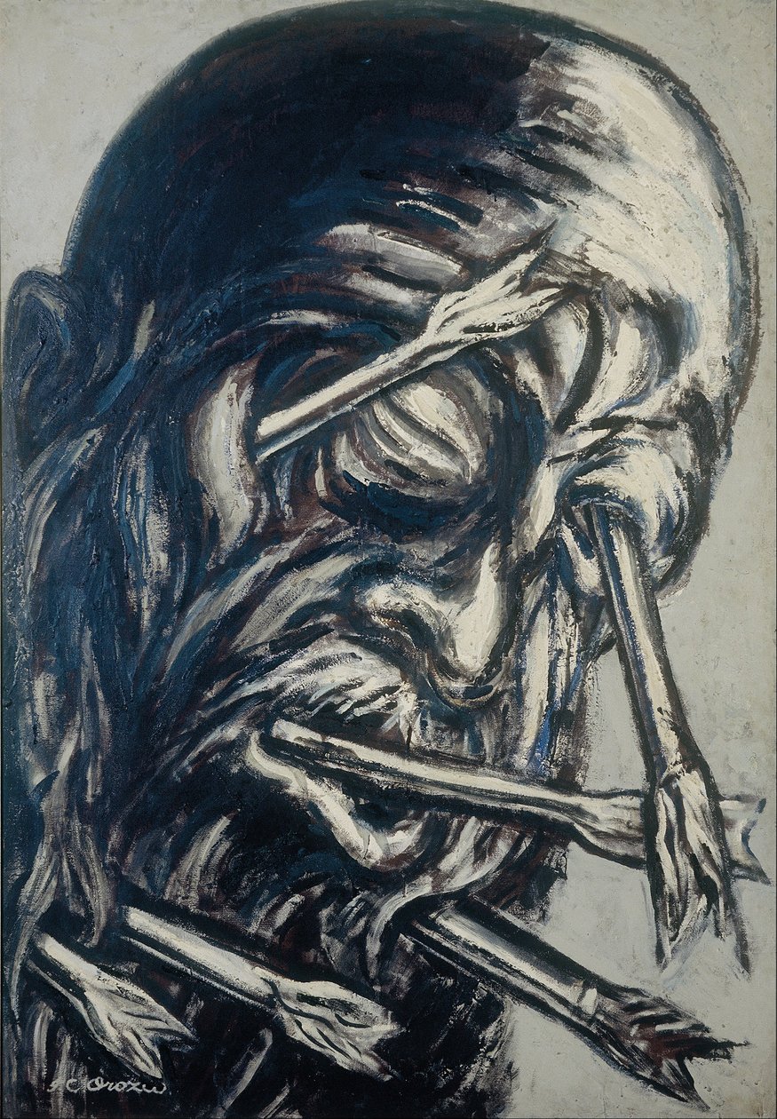 Cabeça perfurada com setas, da série Los teules de José Clemente Orozco