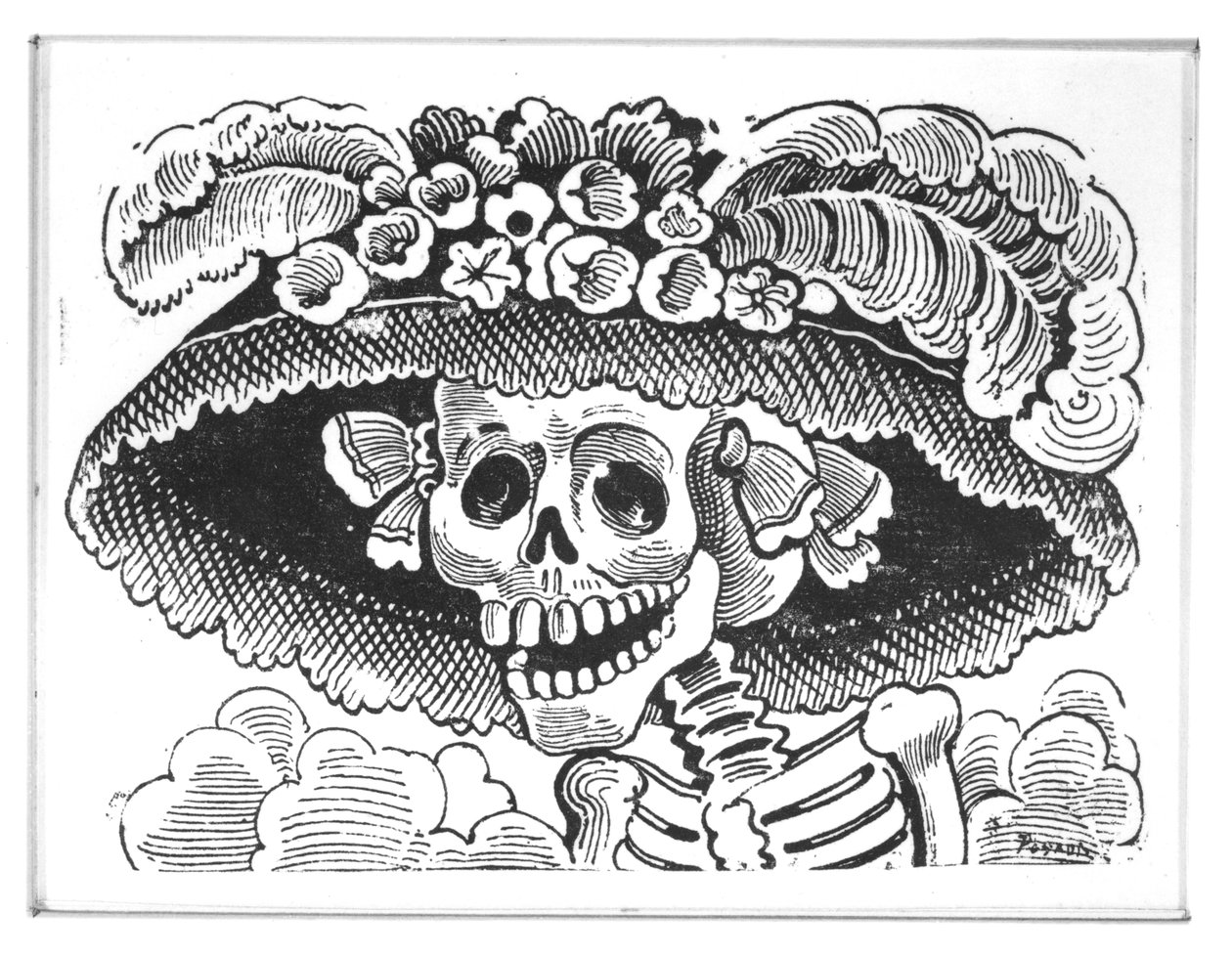&39;A Caveira da Catrina&39;, 1913 (gravura em zinco) de José Guadalupe Posada