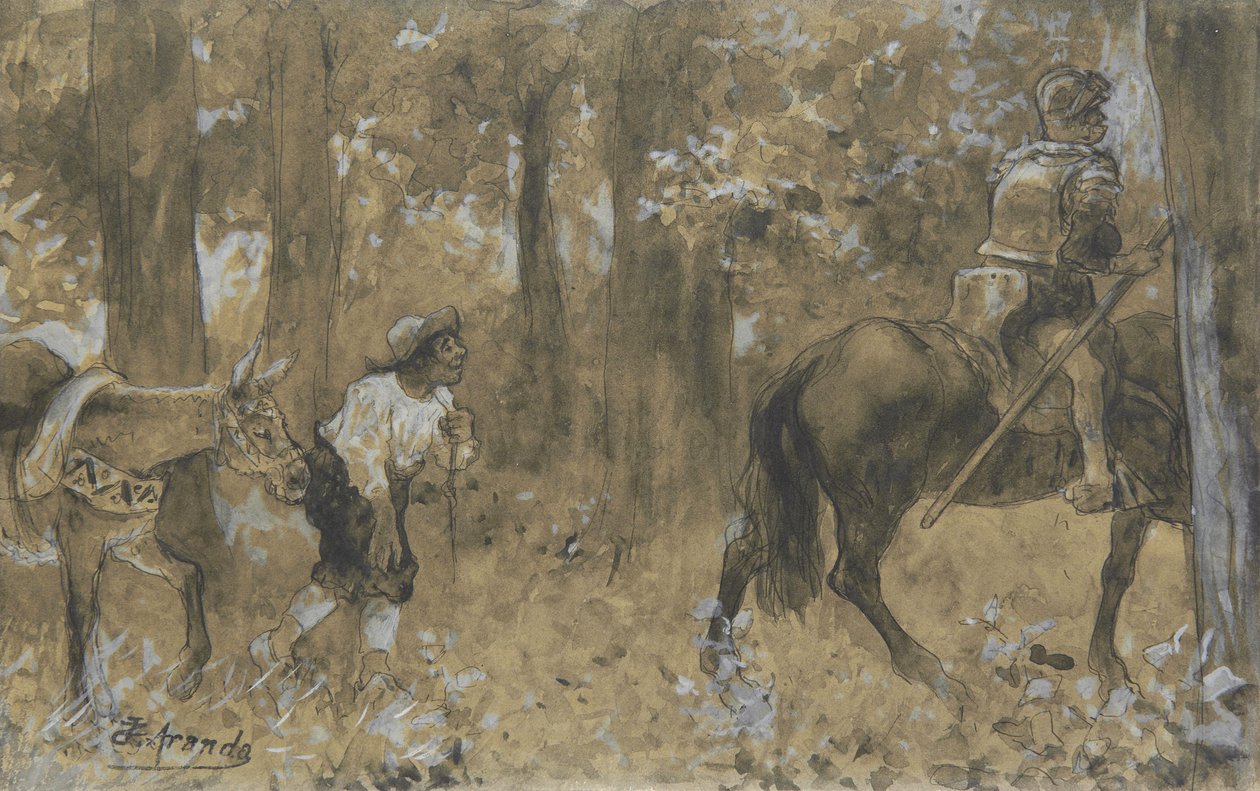 Dom Quixote e Sancho Pança de José Jiménez Aranda