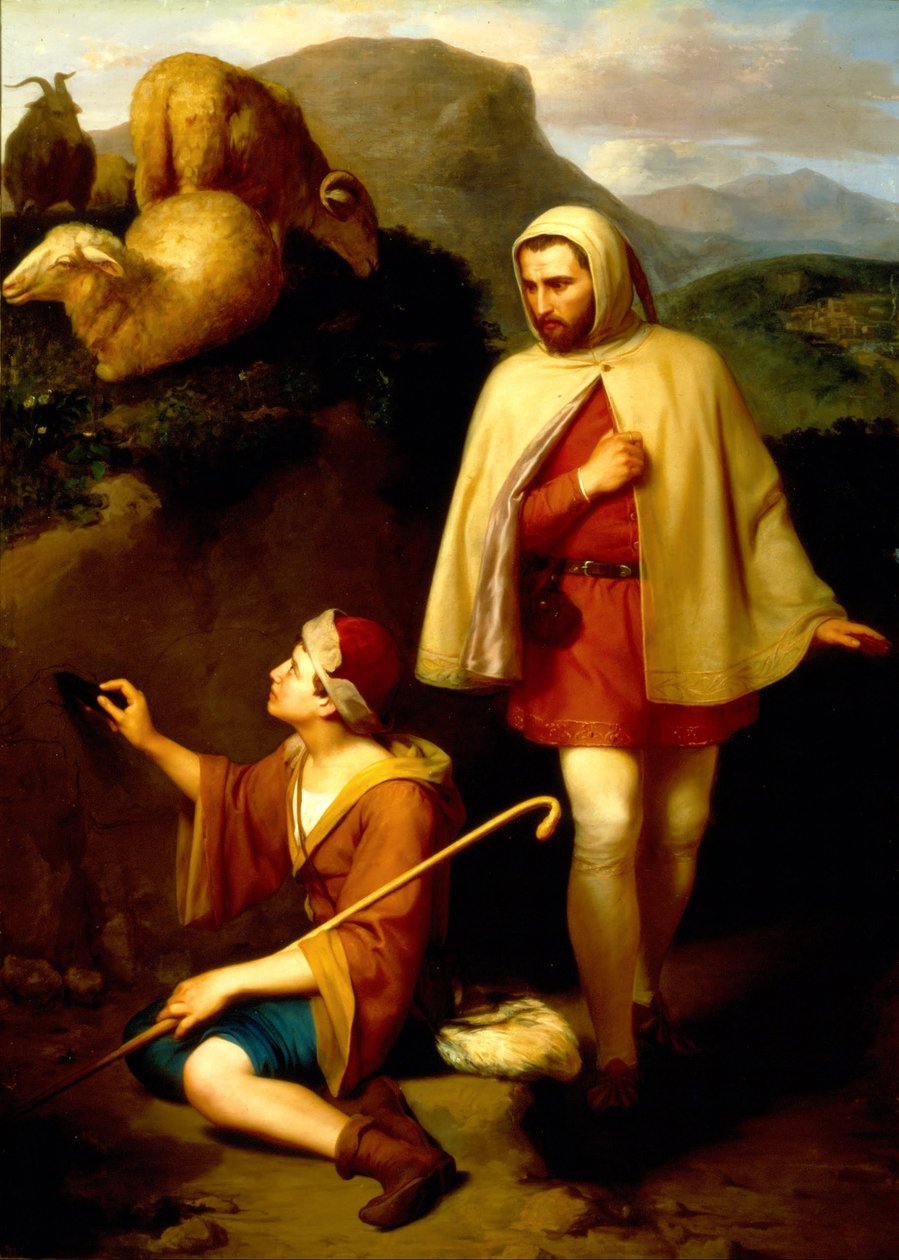 Giotto e Cimabue de José María Obregón