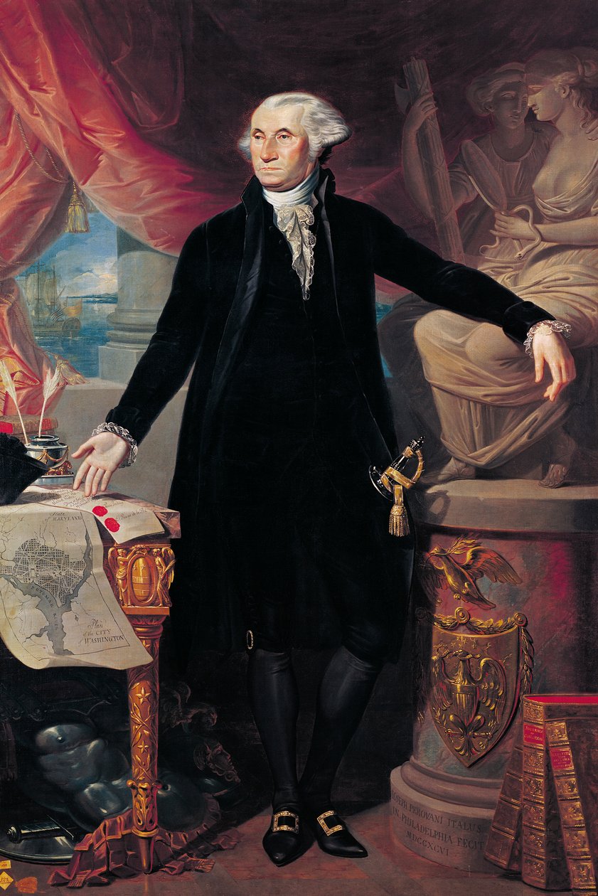 Retrato de George Washington, 1796 de José Perovani