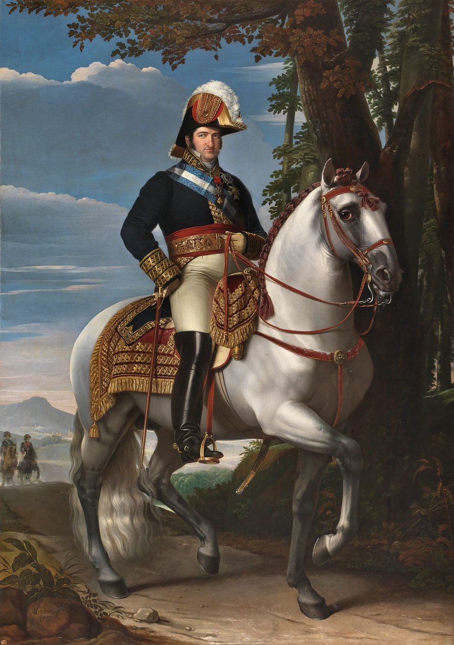 Fernando VII a cavalo de José de Madrazo y Agudo