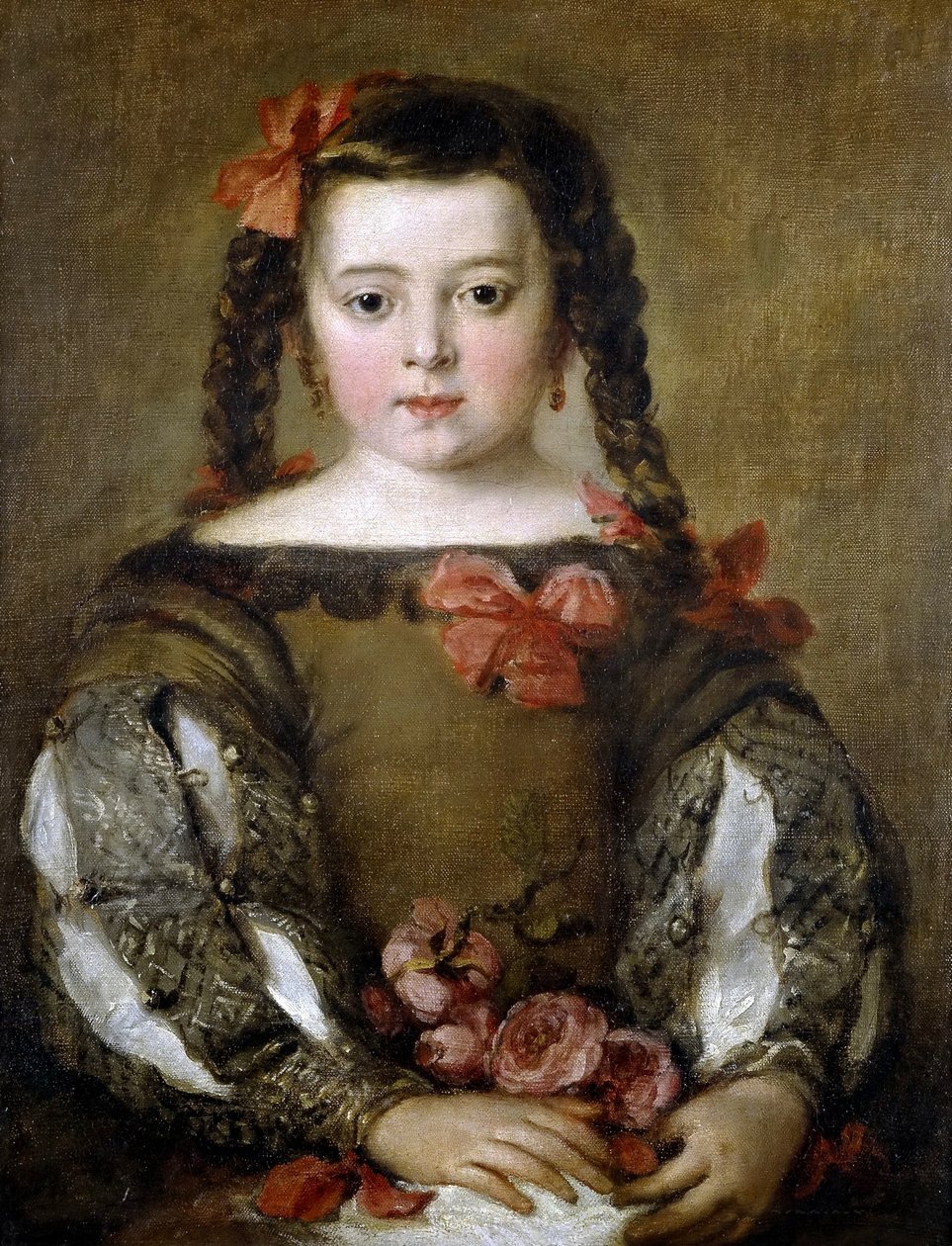 Retrato de uma jovem rapariga de José Antolínez
