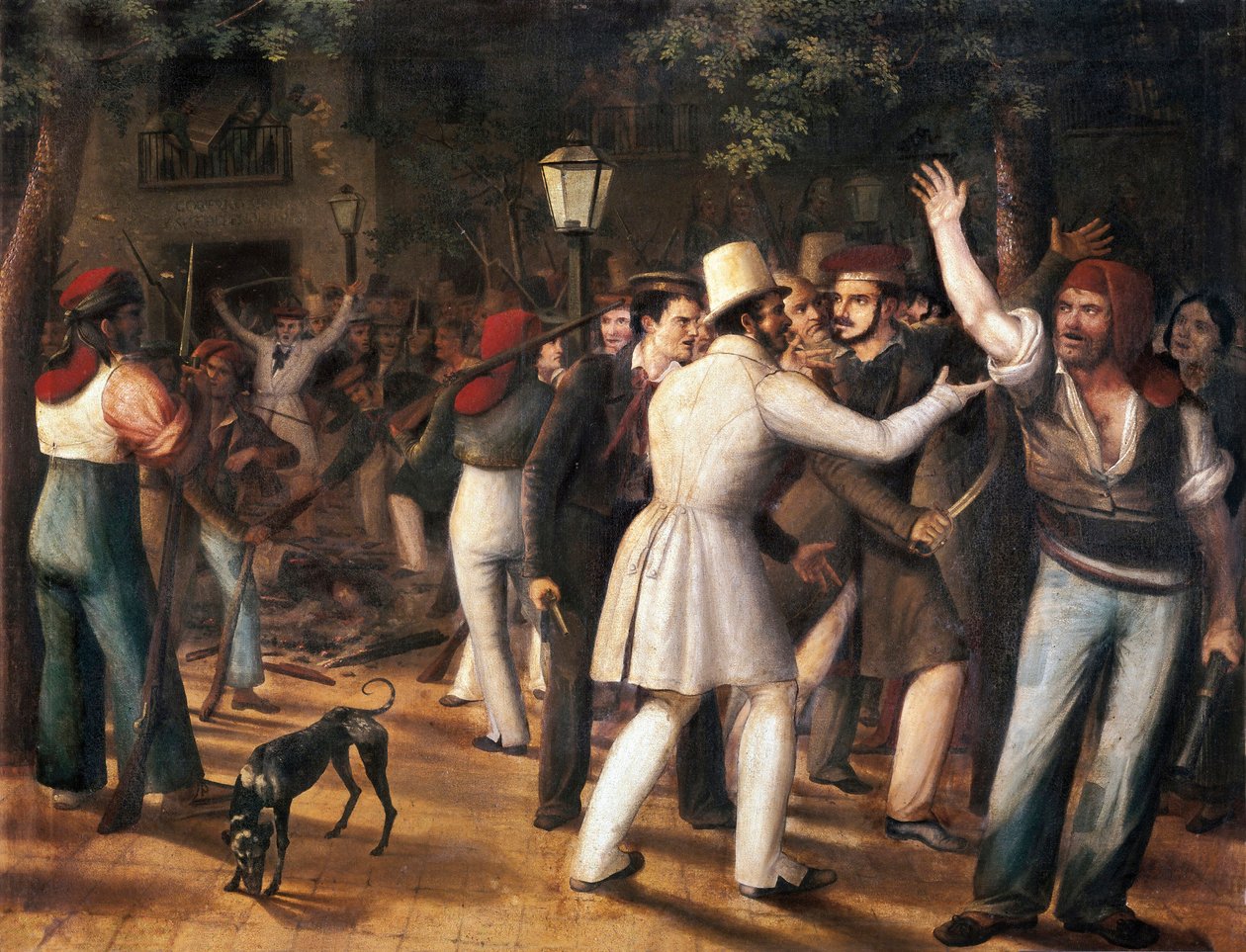 Motim nas Ramblas, Barcelona (revolta popular de 5 de agosto de 1835) de José Arrau y Barba
