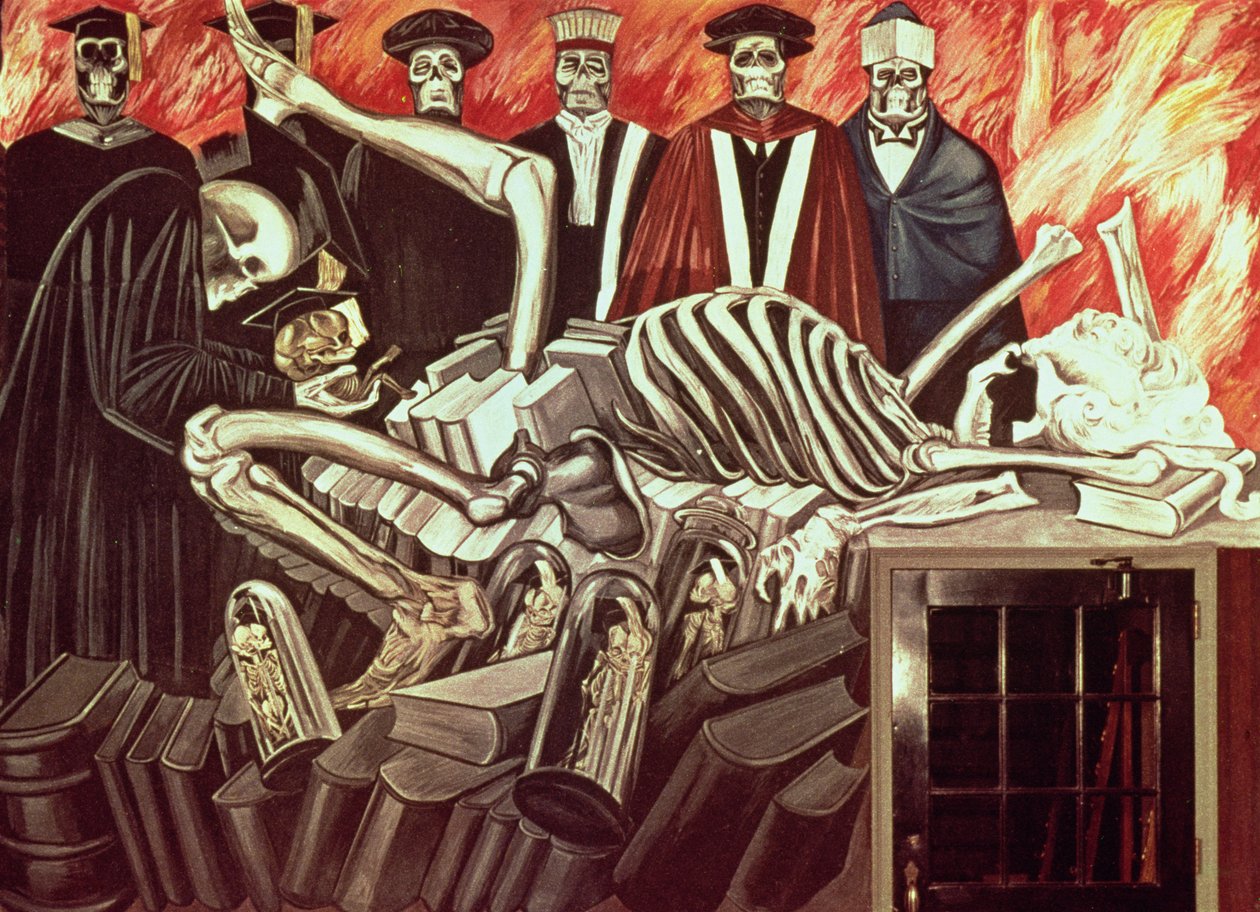 Deuses do Mundo Moderno, de A Epopéia da Civilização Americana de José Clemente Orozco