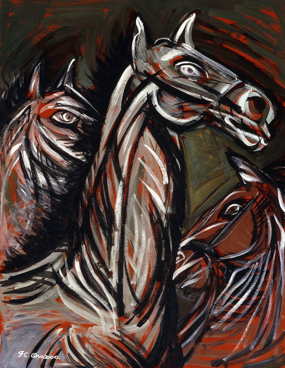 cavalos; Cavalos de José Clemente Orozco