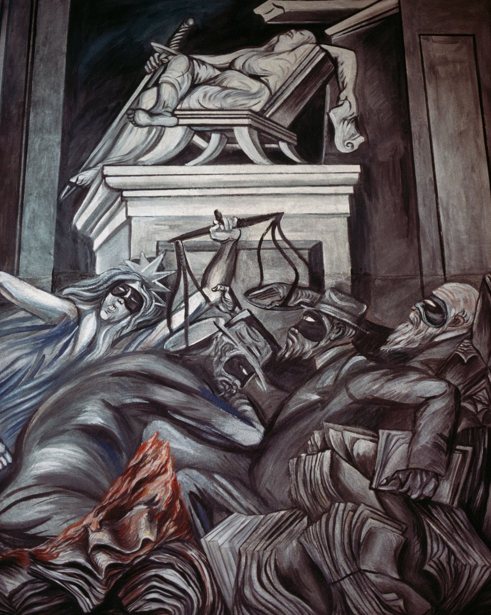 Justiça (detalhe) de José Clemente Orozco