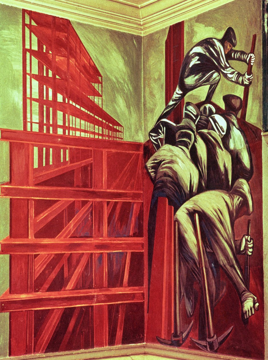 O Homem Industrial Moderno, de A Época da Civilização Americana de José Clemente Orozco