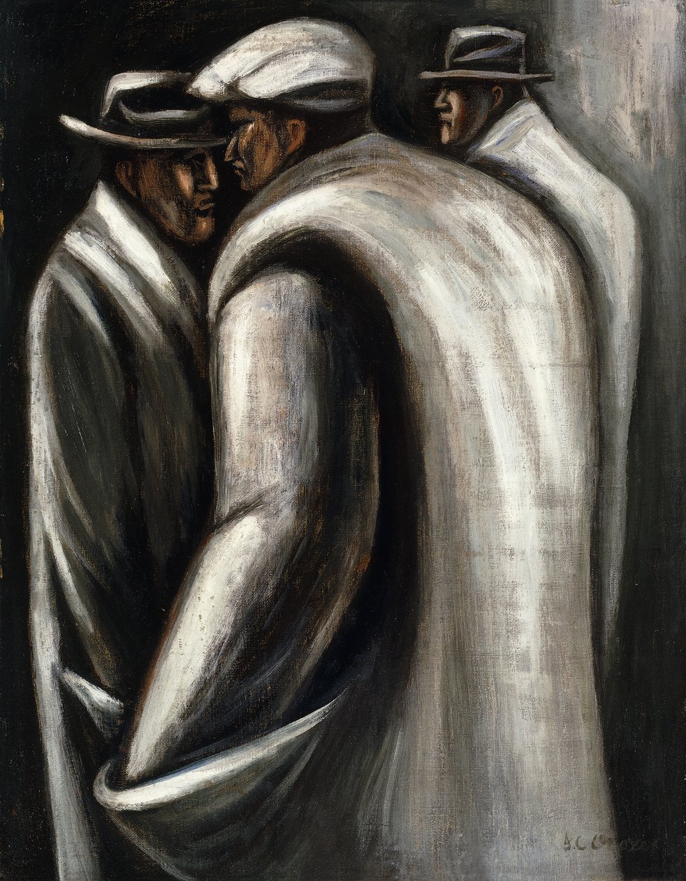 Os Desempregados, c.1928-30 (óleo sobre tela) de José Clemente Orozco