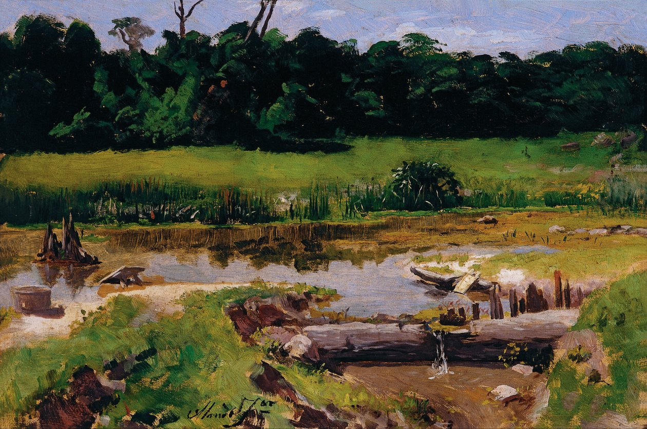 Paisagem fluvial de José Ferraz de Almeida Júnior