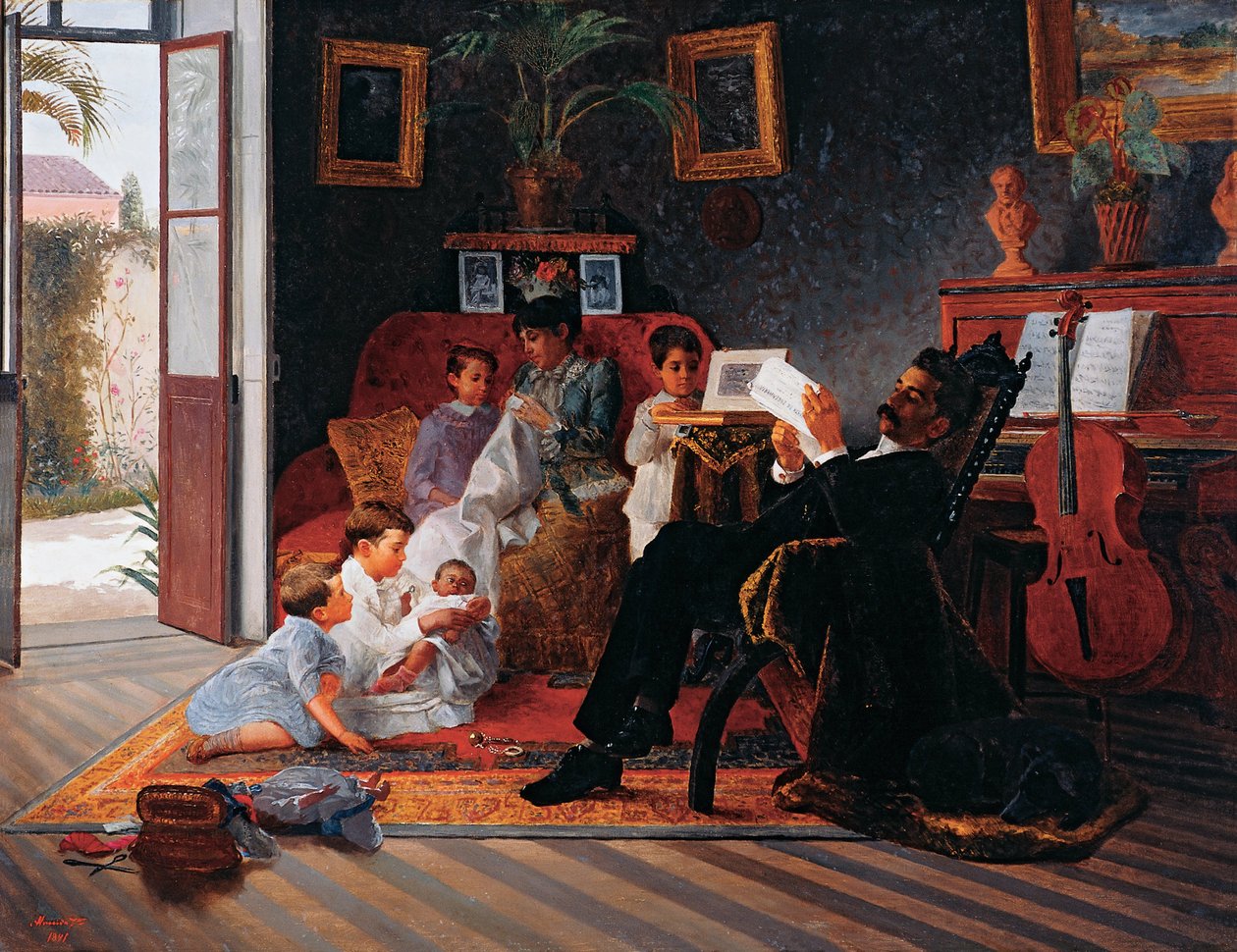Cena da família de Adolfo Pinto de José Ferraz de Almeida Júnior