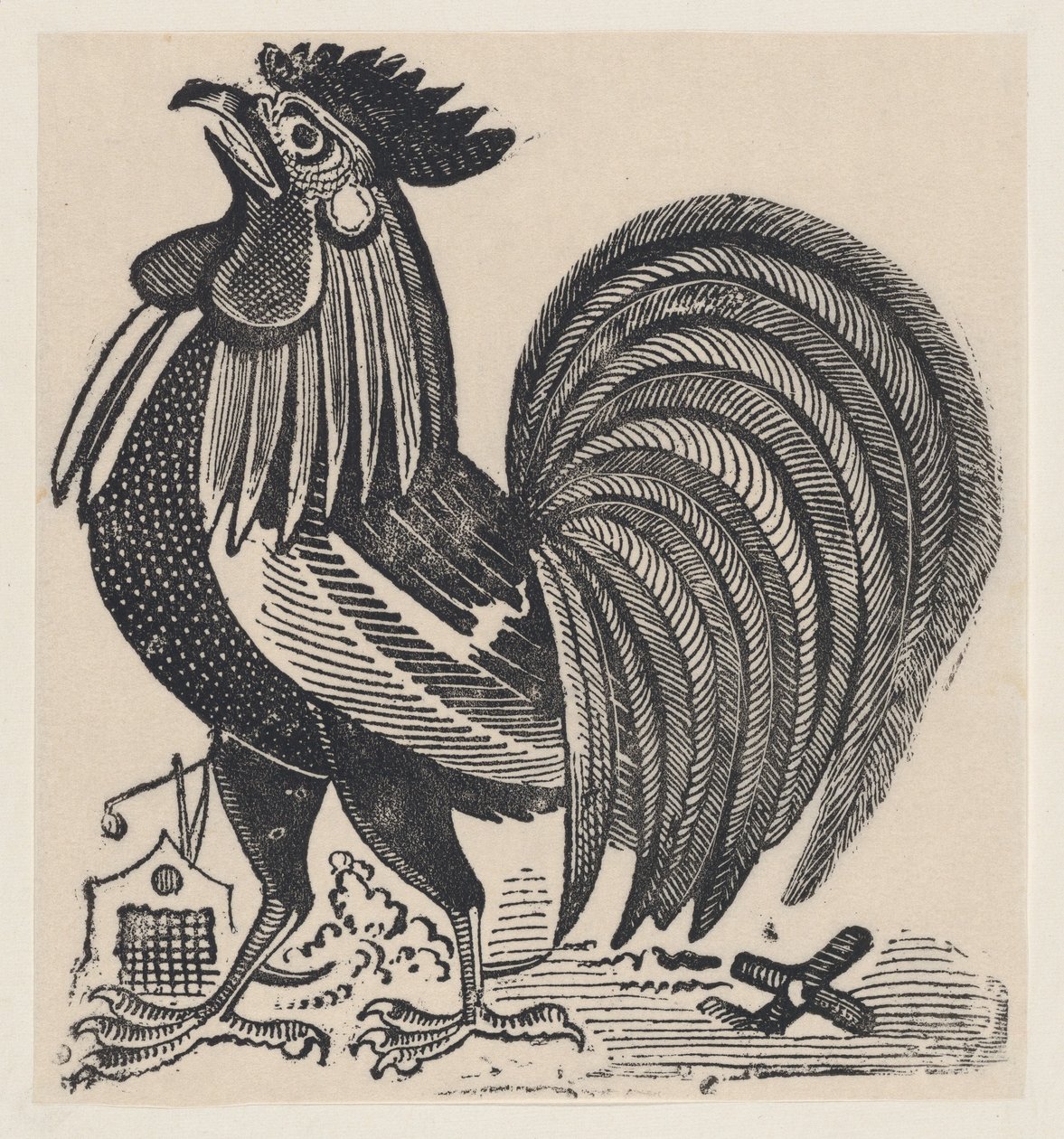 Um galo, ca. 1880-1910. de José Guadalupe Posada