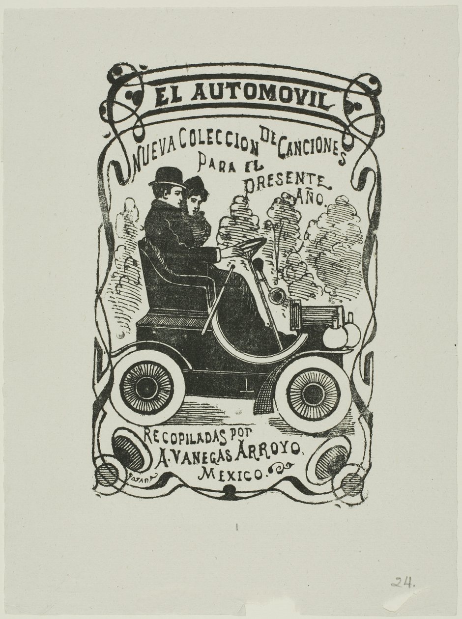 O automóvel de José Guadalupe Posada