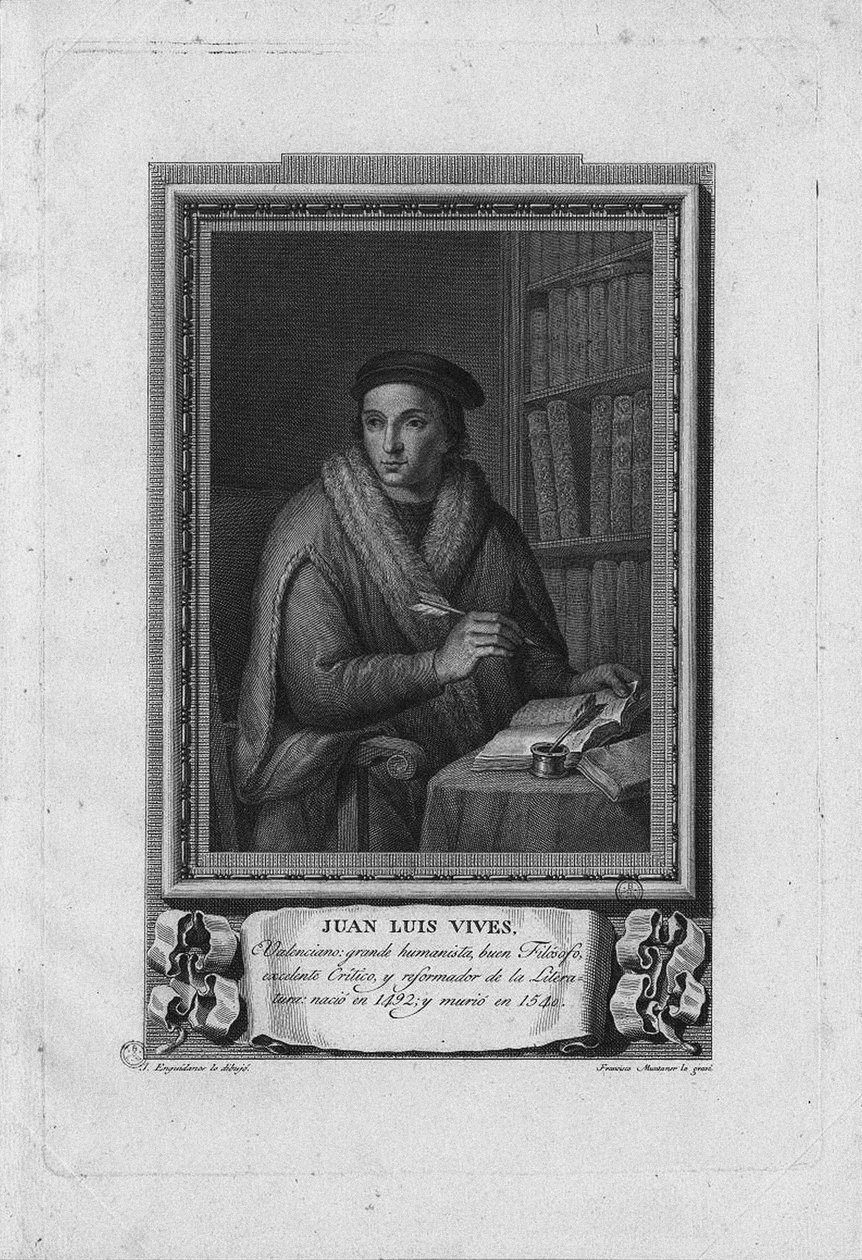 Retrato de Juan Luis Vives 1492-1540, 1791 de Jose Lopez Enguidanos