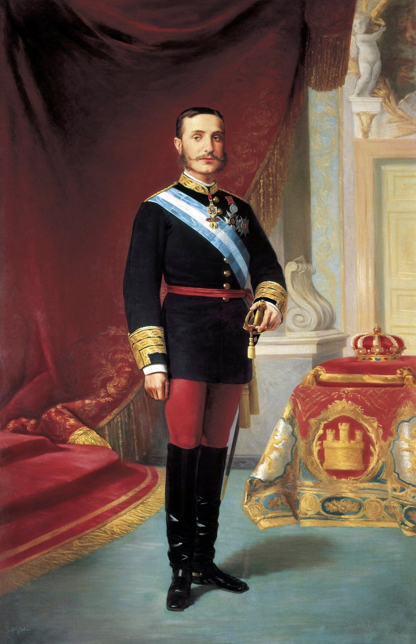 Retrato de Alfonso XII (1857-1885) de José María Galván y Candela