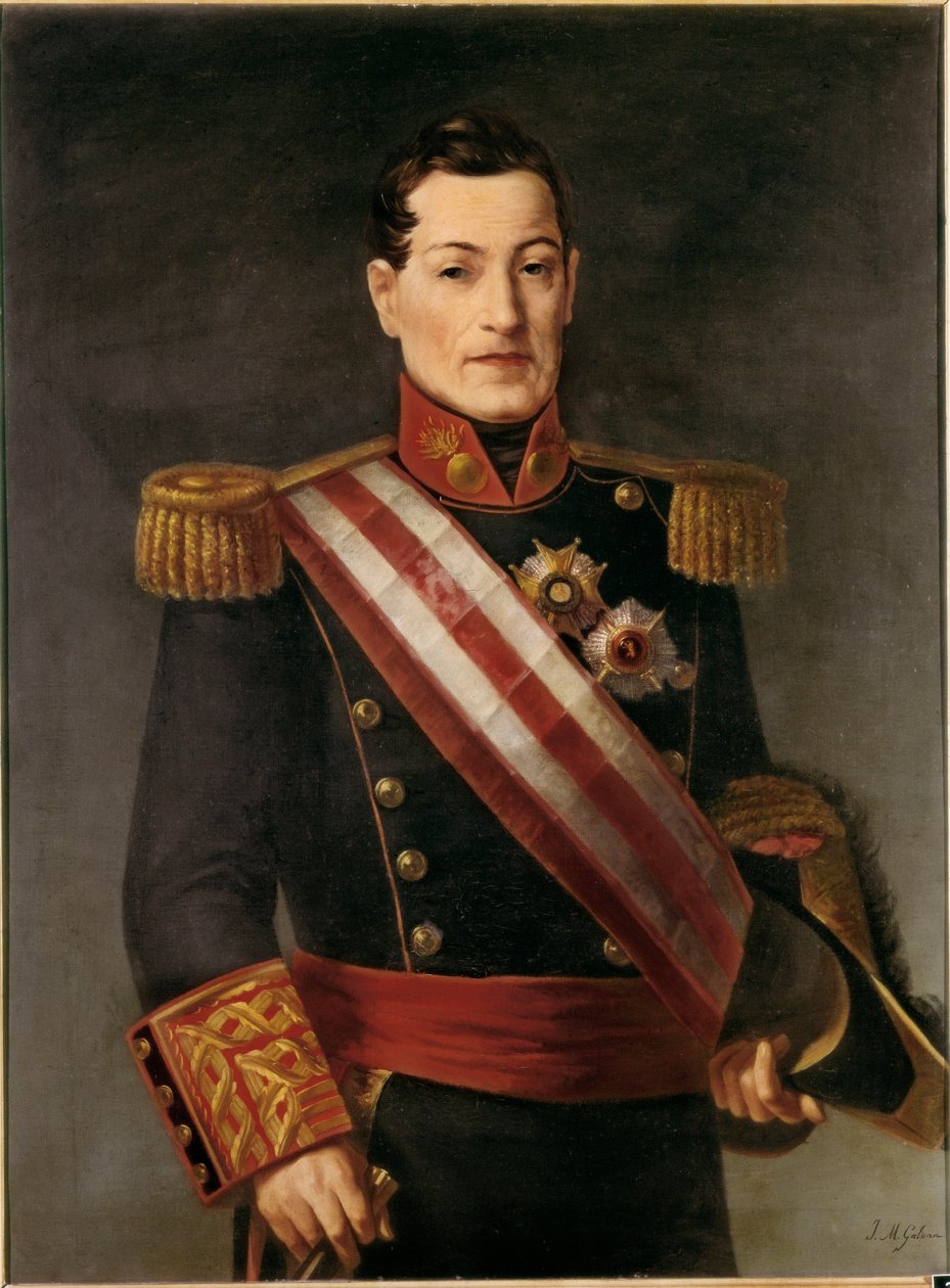 Retrato de Ildefonso Diez de Rivera, Conde de Almodovar (1777-1846), militar e político espanhol. Pintura de Jose Maria GALVAN Y CANDELA (1837-1899) século XIX de José María Galván y Candela