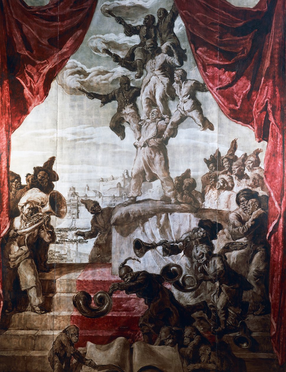 Decoração do salão de baile do Hotel Wandel em Paris, século XX (fresco) de José María Sert