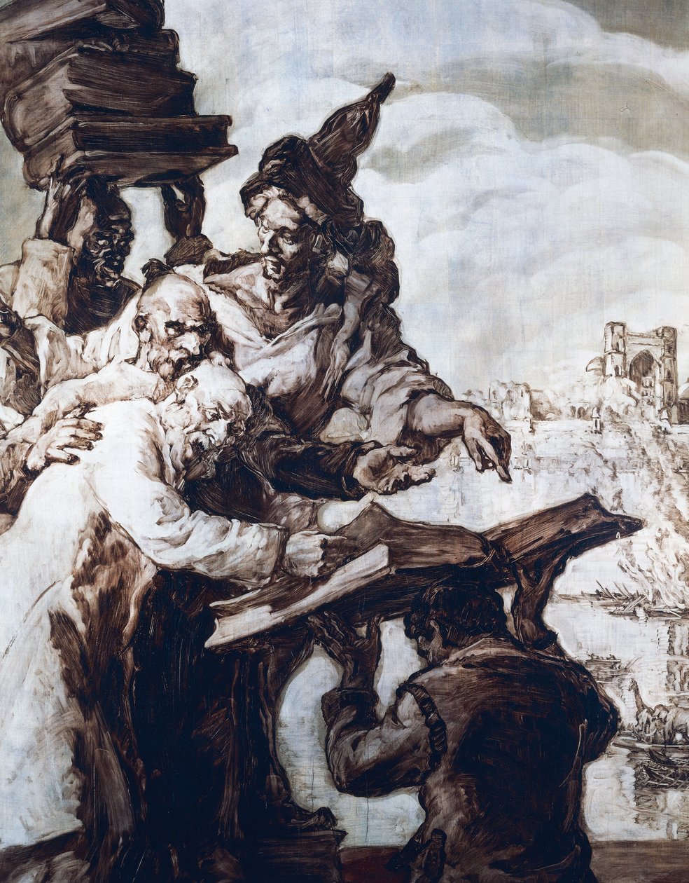 Decoração do salão de baile do Hotel Wandel em Paris, século XX (fresco) de José María Sert