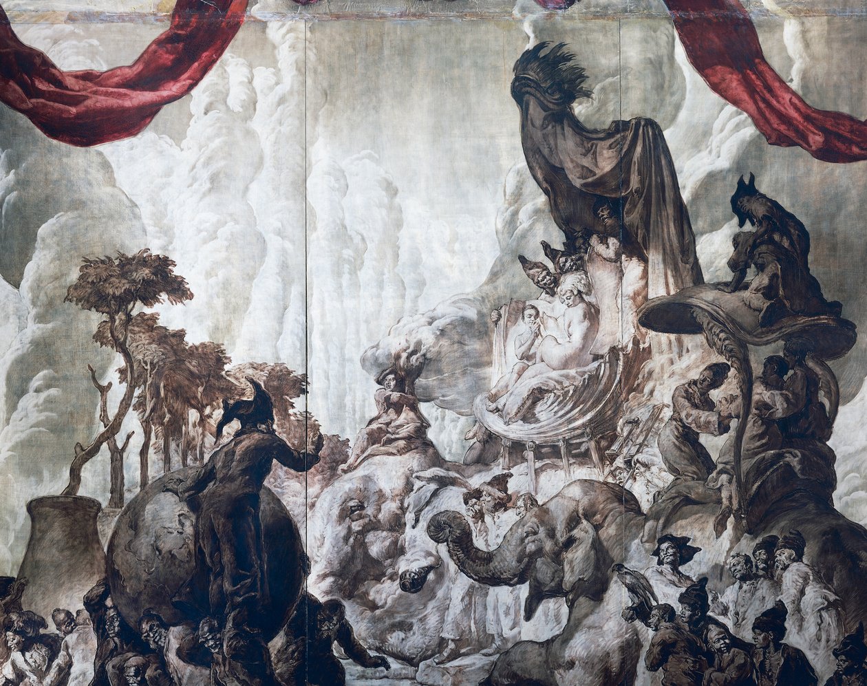 Decoração do salão de baile do Hotel Wandel em Paris, século XX (fresco) de José María Sert